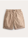 Marks & Spencer Pliszírozott chino rövidnadrág magas pamutarányú (2–10 év) Marks & Spencer krém