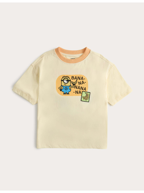 Marks & Spencer Tiszta pamut póló Minions™ grafikus mintával (2–8 év) Marks & Spencer sárga