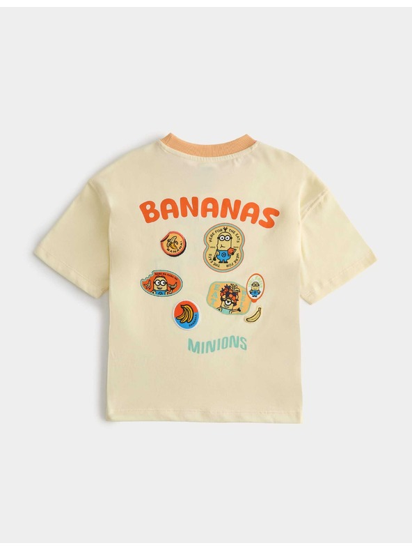 Marks & Spencer Tiszta pamut póló Minions™ grafikus mintával (2–8 év) Marks & Spencer sárga