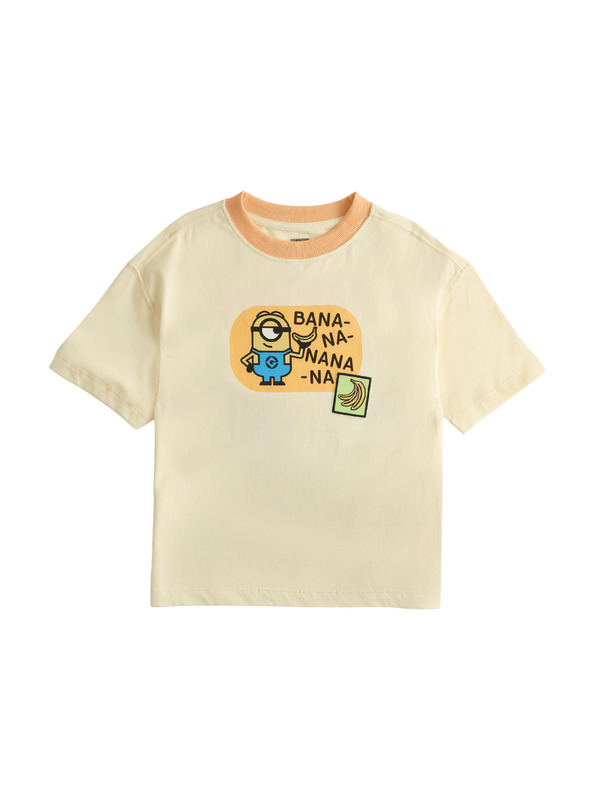 Marks & Spencer Tiszta pamut póló Minions™ grafikus mintával (2–8 év) Marks & Spencer sárga