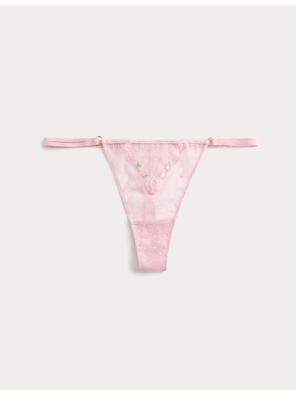 Marks & Spencer Tanga hímzéssel Leah Marks & Spencer rózsaszín