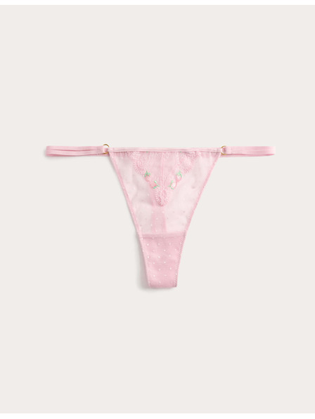 Marks & Spencer Tanga hímzéssel Leah Marks & Spencer rózsaszín