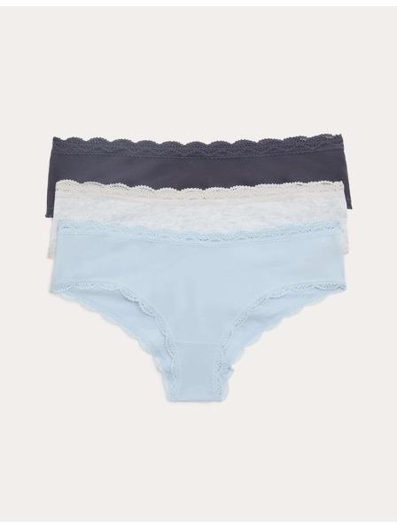 Marks & Spencer 3 darabos alsónemű Cotton Rich Hipster Marks & Spencer szürke