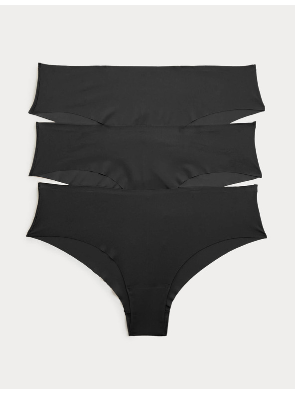 Marks & Spencer 3 darabos alsónemű szett alacsony derekú Body Invisibles™ VPL nélkül Marks & Spencer fekete