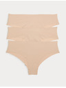 Marks & Spencer 3 darabos alsónemű szett alacsony derekú Body Invisibles™ VPL nélkül Marks & Spencer bézs