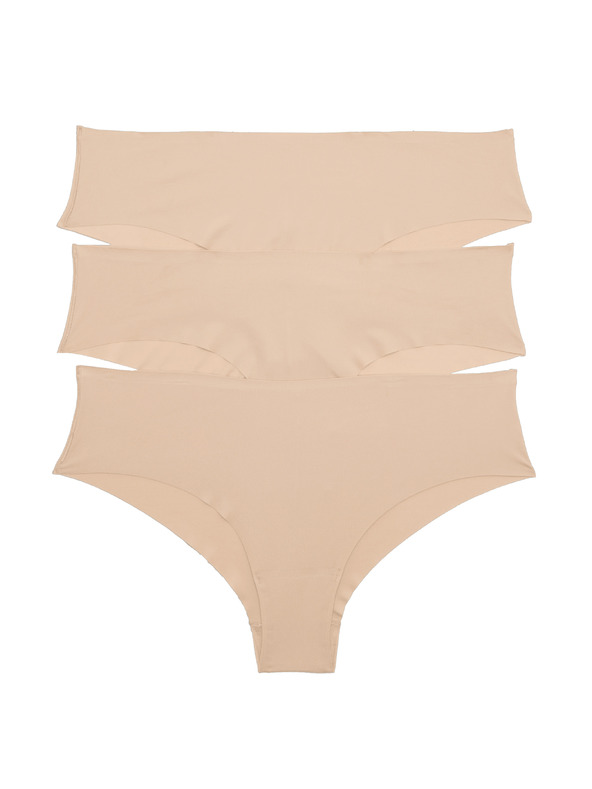 Marks & Spencer 3 darabos alsónemű szett alacsony derekú Body Invisibles™ VPL nélkül Marks & Spencer bézs