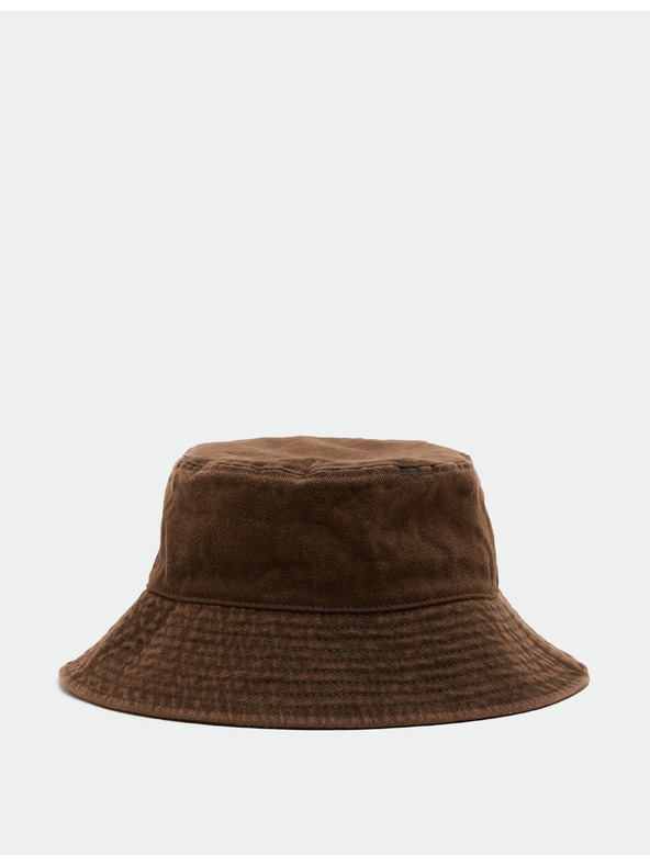 Marks & Spencer Bucket kalap tiszta pamutból Marks & Spencer barna