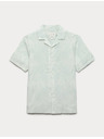 Marks & Spencer Jacquard ing magas pamutarányú rövid ujjal Marks & Spencer zöld