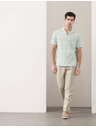 Marks & Spencer Jacquard ing magas pamutarányú rövid ujjal Marks & Spencer zöld