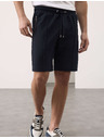 Marks & Spencer Shorts közönséges szabásban rugalmas derékkal Marks & Spencer tengeri kék