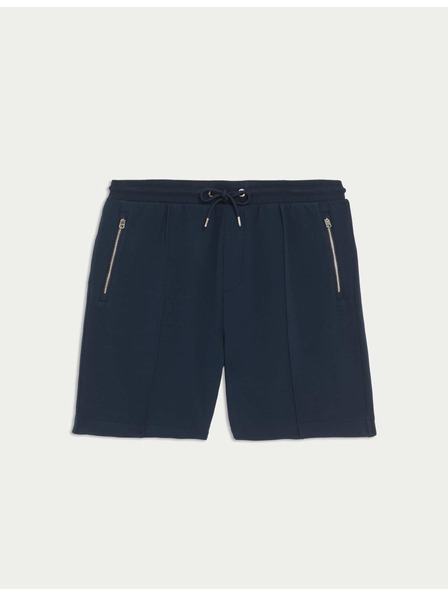 Marks & Spencer Shorts közönséges szabásban rugalmas derékkal Marks & Spencer tengeri kék