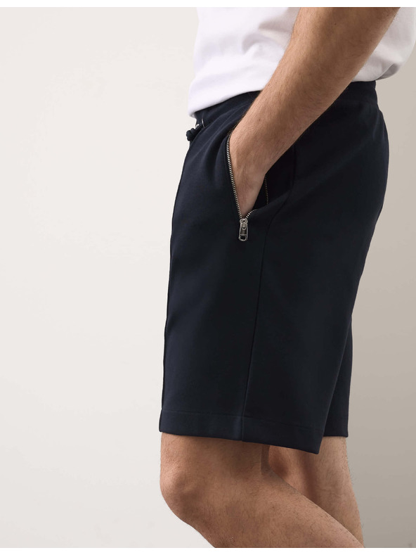 Marks & Spencer Shorts közönséges szabásban rugalmas derékkal Marks & Spencer tengeri kék