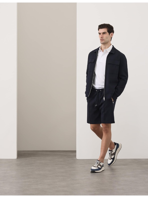 Marks & Spencer Shorts közönséges szabásban rugalmas derékkal Marks & Spencer tengeri kék