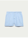 Marks & Spencer Buklé shorts magas pamuttartalmú Marks & Spencer kék