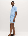 Marks & Spencer Buklé shorts magas pamuttartalmú Marks & Spencer kék