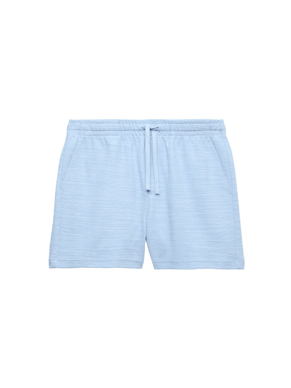 Marks & Spencer Buklé shorts magas pamuttartalmú Marks & Spencer kék