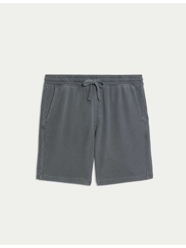 Marks & Spencer Shorts tiszta pamutból rugalmas derékkal Marks & Spencer szürke