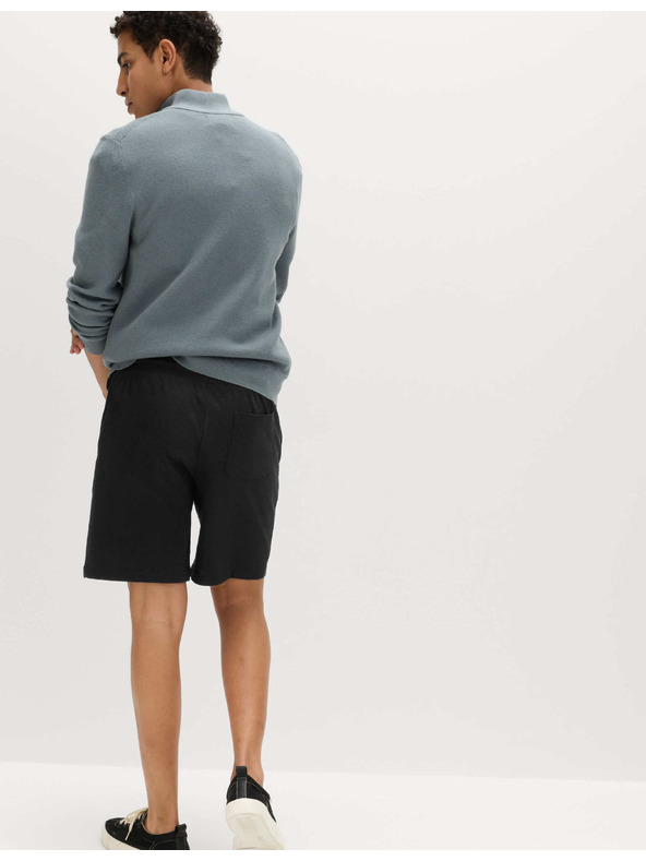 Marks & Spencer Shorts rugalmas derékkal, magas pamuttartalmú Marks & Spencer fekete
