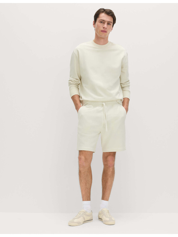 Marks & Spencer Shorts tiszta pamutból rugalmas derékkal Marks & Spencer krém