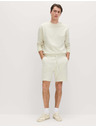 Marks & Spencer Shorts tiszta pamutból rugalmas derékkal Marks & Spencer krém