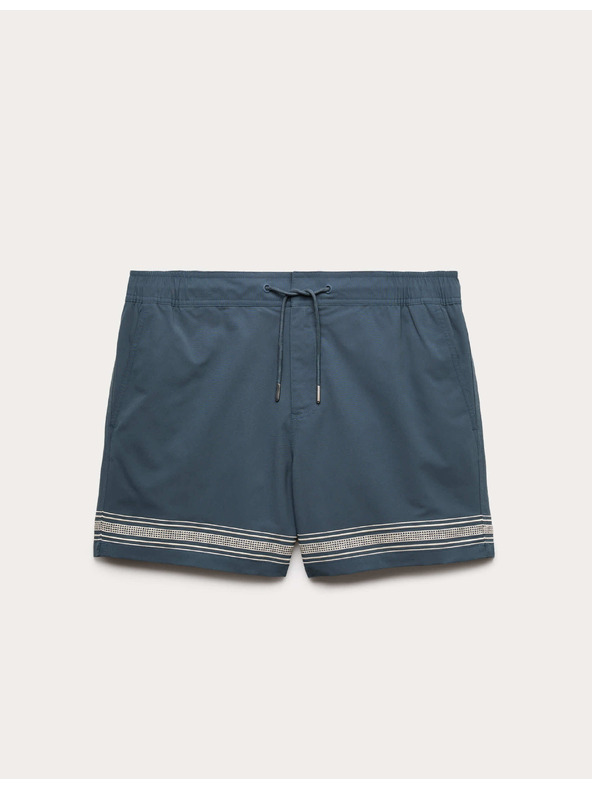 Marks & Spencer Úszóshorts szegélyhímzéssel Marks & Spencer kék