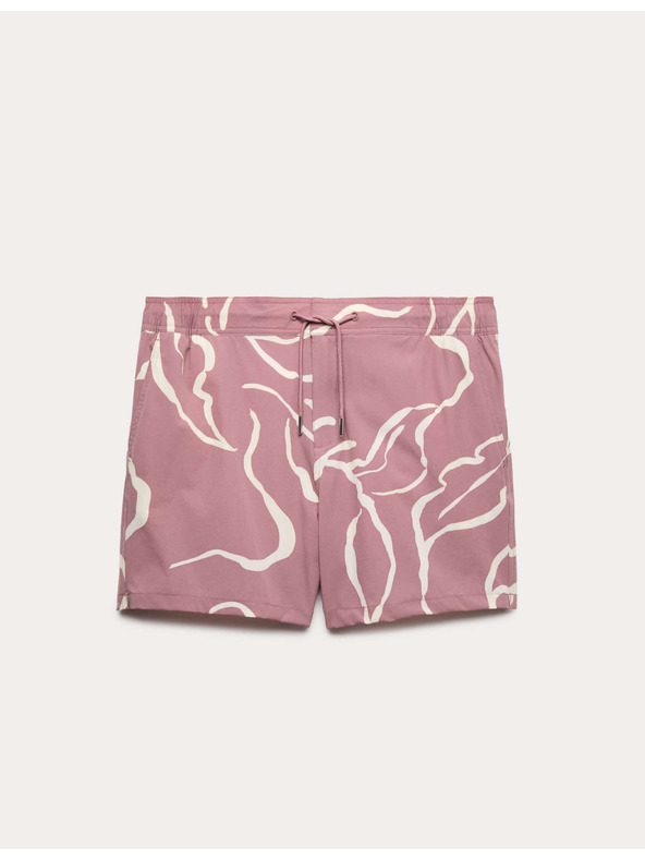 Marks & Spencer Gyorsan száradó virágos fürdőshorts Marks & Spencer rózsaszín
