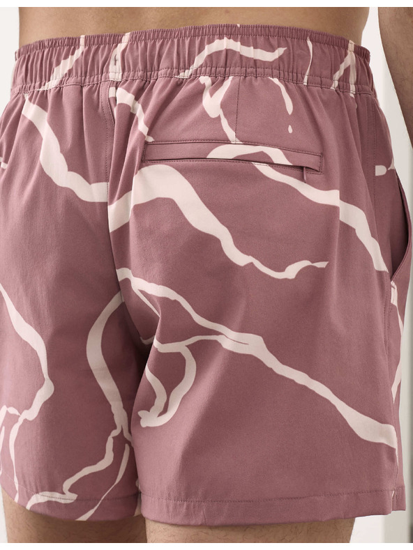 Marks & Spencer Gyorsan száradó virágos fürdőshorts Marks & Spencer rózsaszín