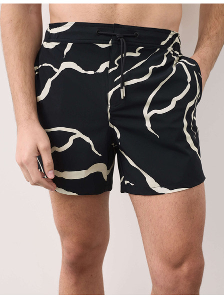 Marks & Spencer Gyorsan száradó virágos fürdőshorts Marks & Spencer tengeri kék