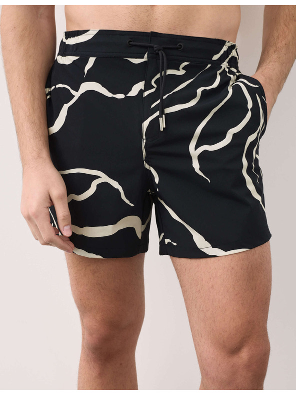 Marks & Spencer Gyorsan száradó virágos fürdőshorts Marks & Spencer tengeri kék