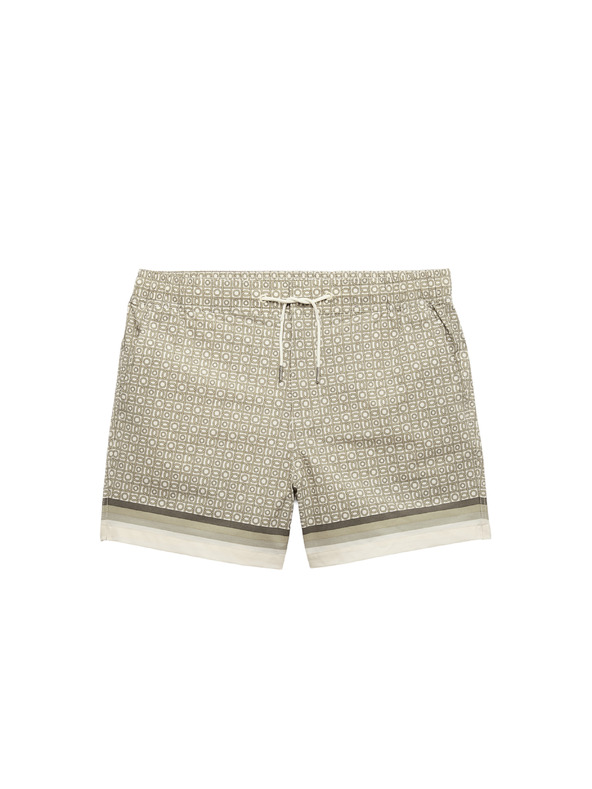 Marks & Spencer Gyorsan száradó fürdőshorts geometrikus mintával Marks & Spencer zöld