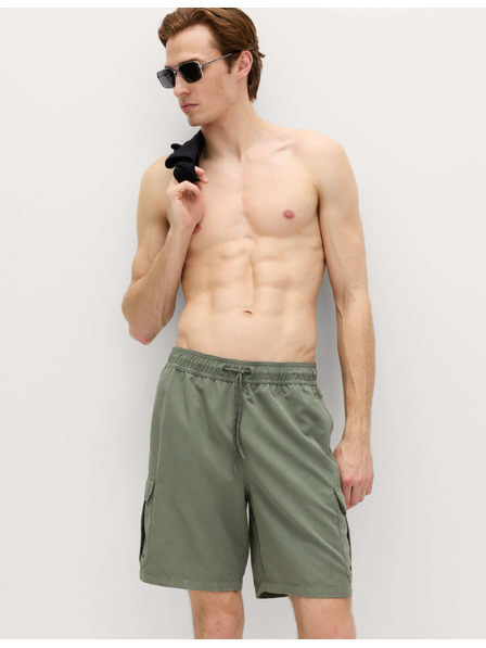 Marks & Spencer Gyorsan száradó hosszú fürdőshorts zsebekkel Marks & Spencer zöld