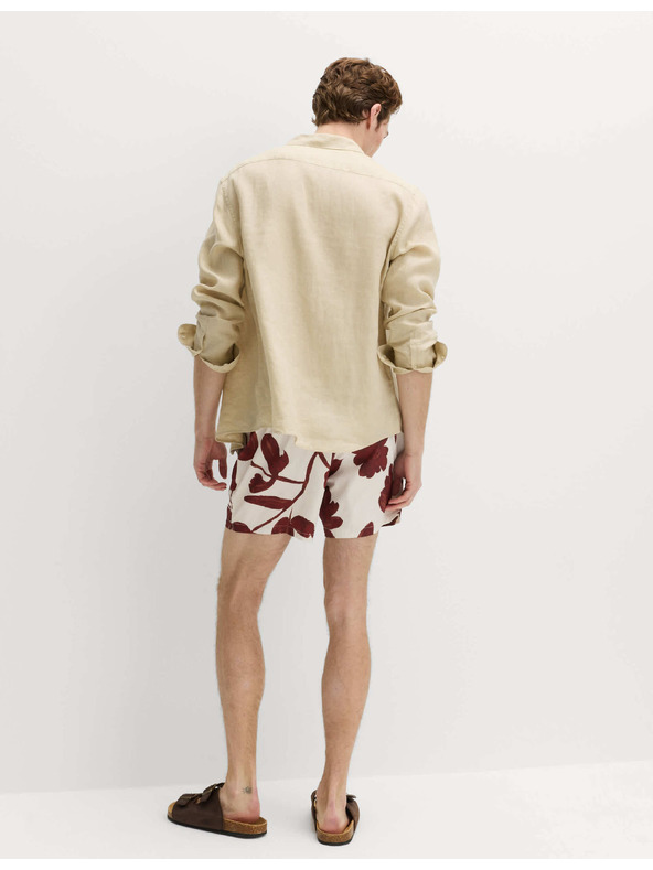 Marks & Spencer Textúrált gyorsan száradó fürdőshorts virágmotívummal Marks & Spencer piros