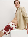 Marks & Spencer Textúrált gyorsan száradó fürdőshorts virágmotívummal Marks & Spencer piros