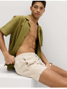 Marks & Spencer Úszóshorts froncított anyagból Marks & Spencer bézs