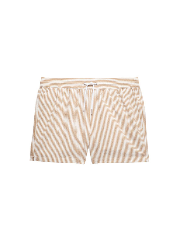 Marks & Spencer Úszóshorts froncított anyagból Marks & Spencer bézs