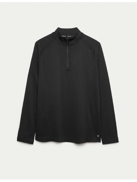 Marks & Spencer Varrás nélküli sportfelső félig cipzárral Marks & Spencer fekete