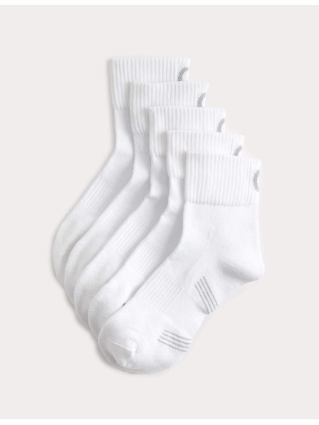 Marks & Spencer 5 pár sportoláshoz felfüggesztett zokni magas pamuttartalommal, Freshfeet technológiával és erősített talppal Marks & Spencer fehér