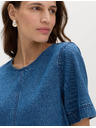 Marks & Spencer Folyós denim mini pólóruha tiszta pamutból Marks & Spencer tengerészkék