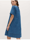 Marks & Spencer Folyós denim mini pólóruha tiszta pamutból Marks & Spencer tengerészkék