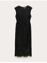 Marks & Spencer Midi ceruza ruha csipkés kivágatokkal Marks & Spencer fekete