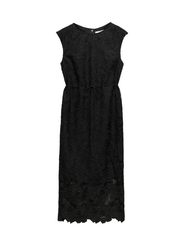 Marks & Spencer Midi ceruza ruha csipkés kivágatokkal Marks & Spencer fekete