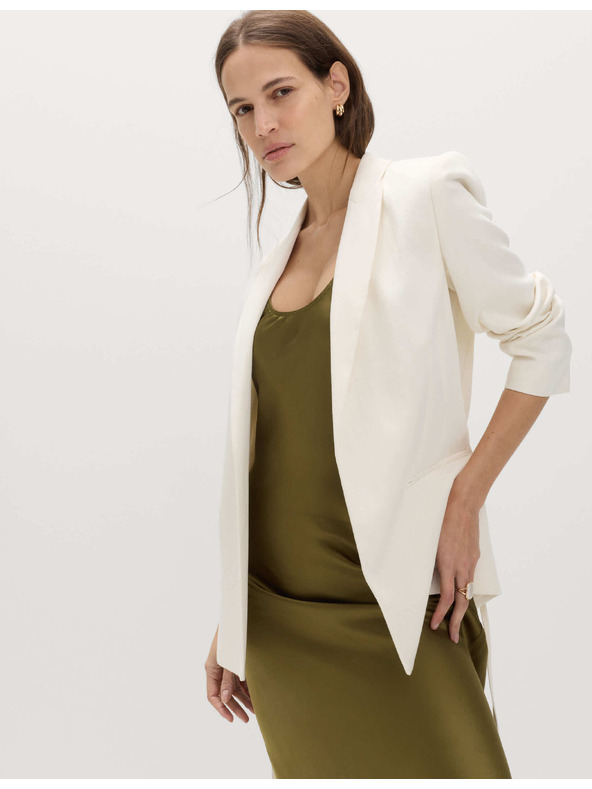 Marks & Spencer Szaténszerű midaxi nyújtó ruha ovális nyakkivágással Marks & Spencer zöld