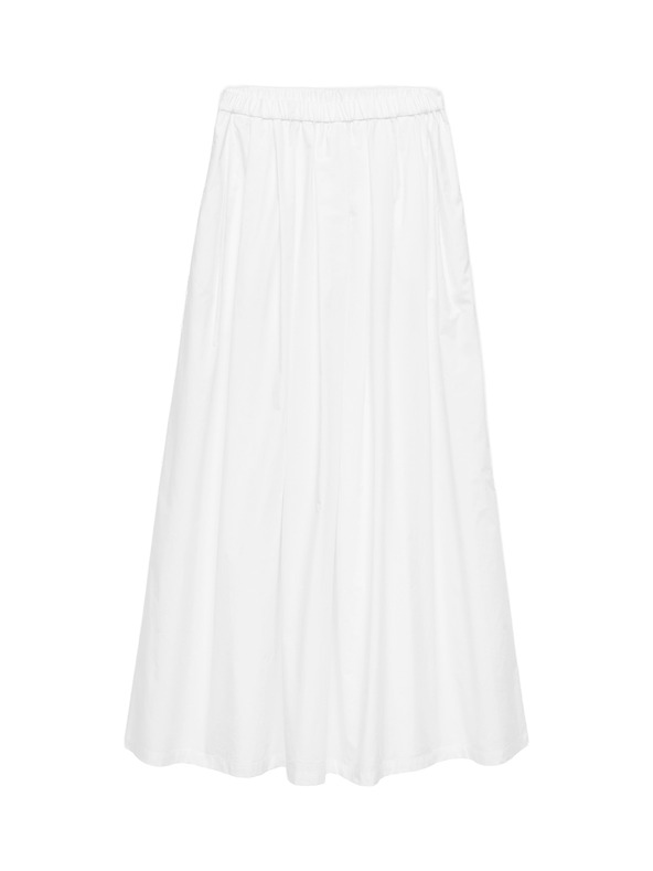 Marks & Spencer Pliszírozott maxi szoknya tiszta pamutból Marks & Spencer fehér