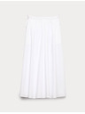 Marks & Spencer Poplin midi szoknya tiszta pamutból Marks & Spencer fehér