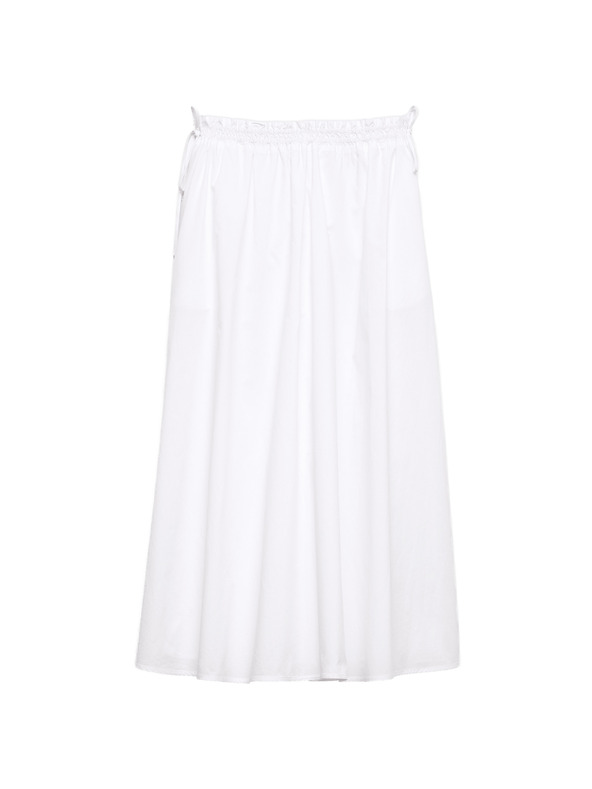 Marks & Spencer Poplin midi szoknya tiszta pamutból Marks & Spencer fehér