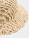 Marks & Spencer Zsinóros kalap vágott szélekkel fedora motívummal Marks & Spencer bézs