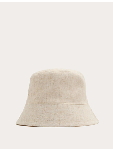 Marks & Spencer Vászon bucket típusú kalap lennel Marks & Spencer krém