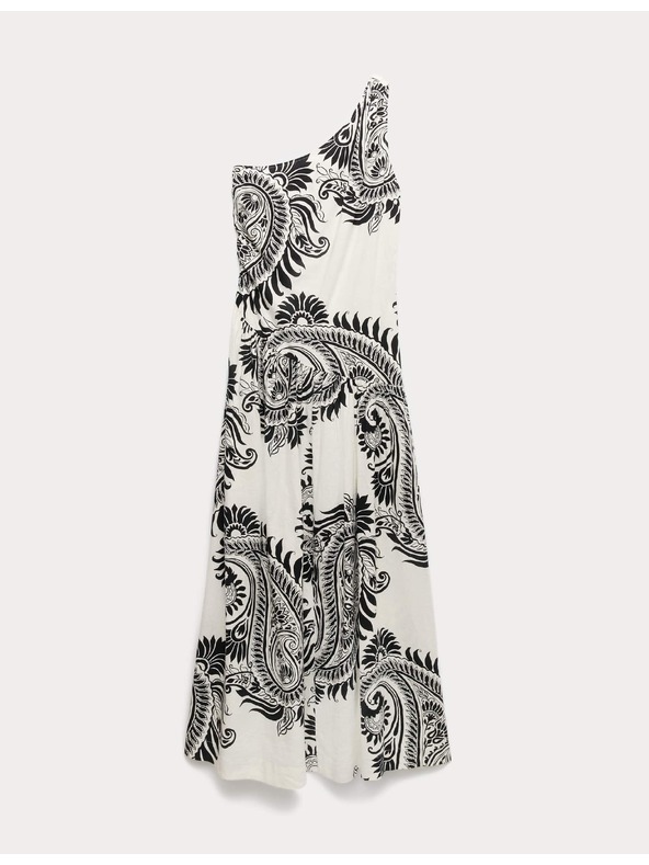 Marks & Spencer Folyékony egyvállas maxi ruha magas lentartalmú Marks & Spencer fekete