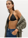 Marks & Spencer Ráncos háromszög alakú nyakba kötős bikini felső Marks & Spencer fekete
