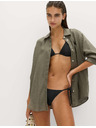 Marks & Spencer Ráncos háromszög alakú nyakba kötős bikini felső Marks & Spencer fekete